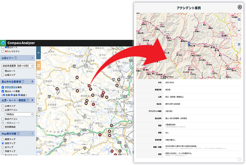 登山中の注意事項